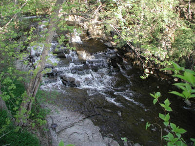 CliffSide Falls As Seen From Hot Tub